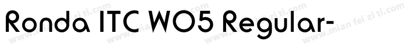 Ronda ITC W05 Regular字体转换
